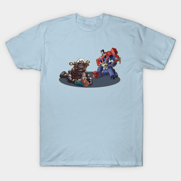 Robbie and Optimus T-Shirt by ChetArt